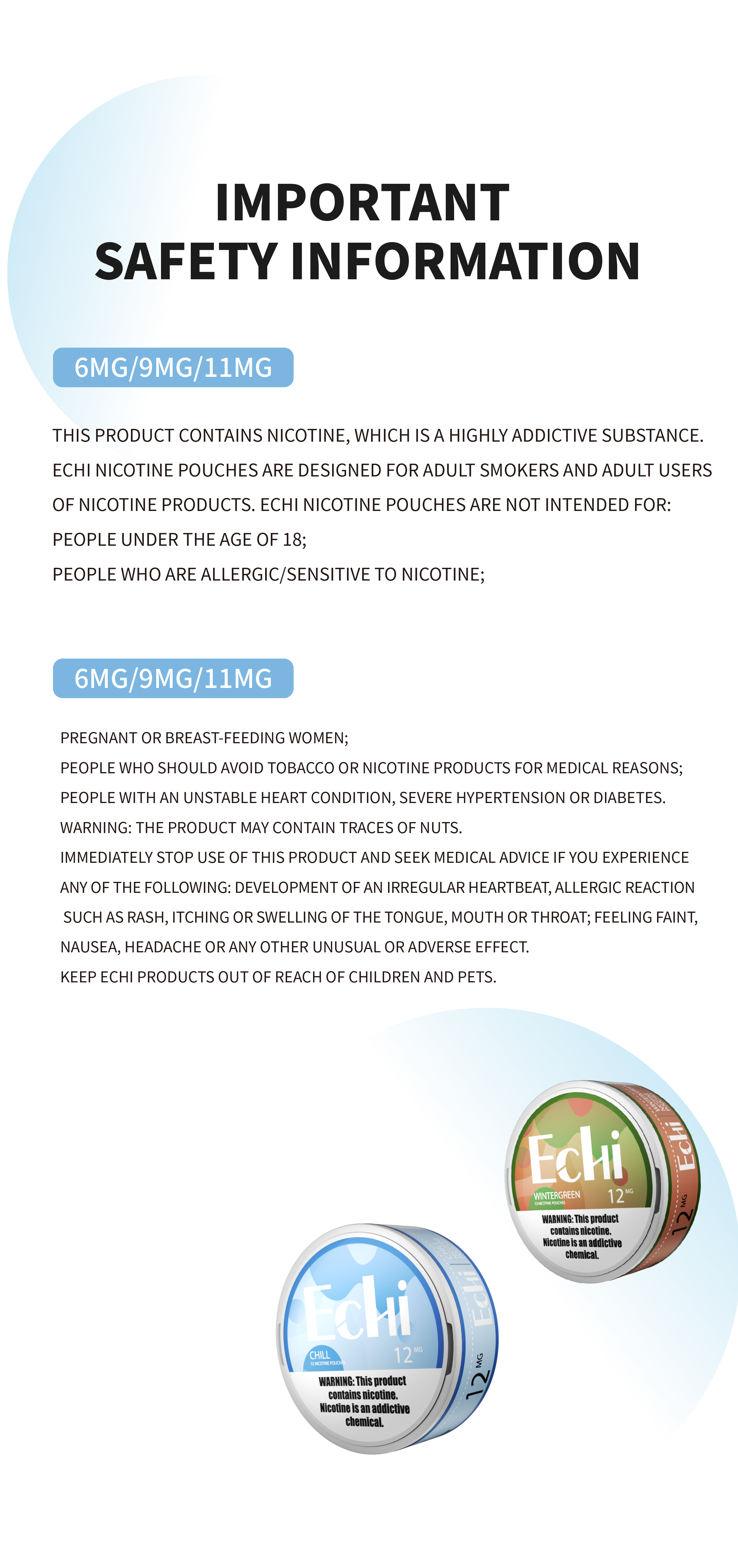 echi nicotine Important Notice
