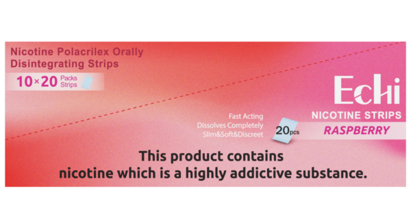 Echi raspberry Nicotine Strips 2mg