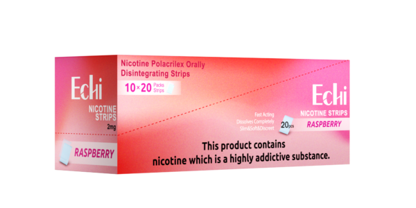 Echi raspberry Nicotine Strips 2mg